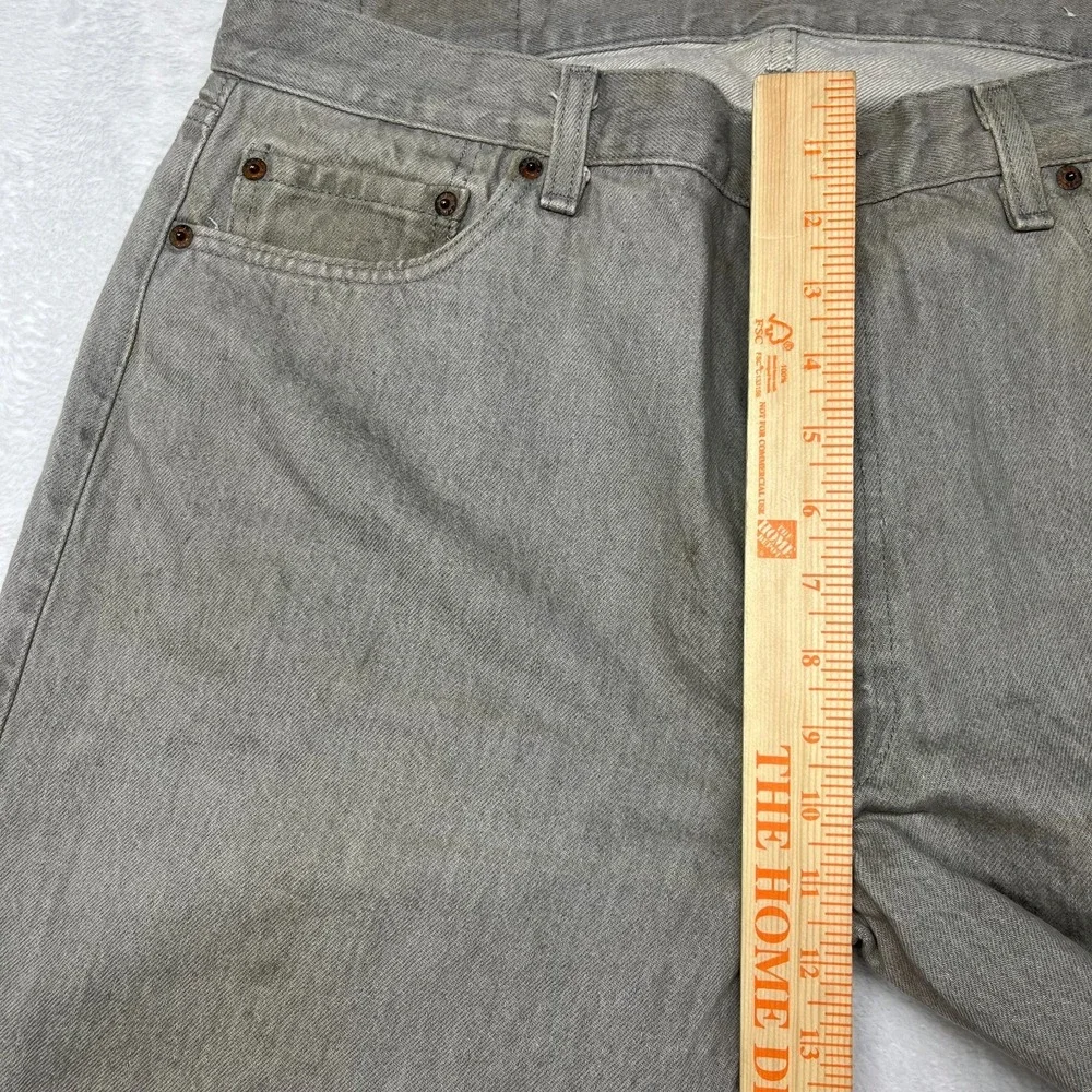 Vintage Levi's Button Fly Jeans Men's Gray Denim Classic Pockets‎ Y2K - 36X30.5